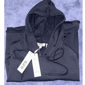 525 America Brooklyn Hooded Cape Crop Top One Size Black Contemporary